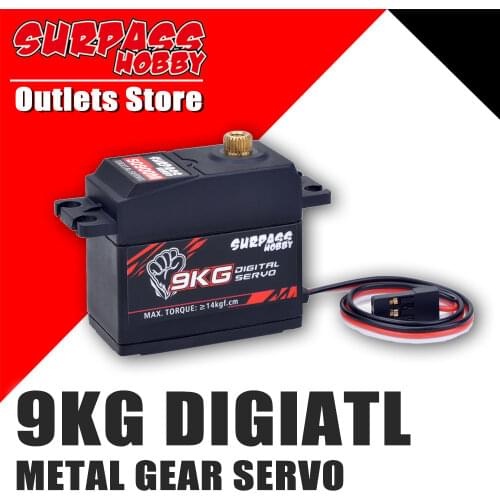 SURPASS Hobby Digital Servos 9KG Metal Gear Servo S0900M for 1/8 1/10 Scale RC Car Helicopter Boat Duct Plane RC Airplane Robot