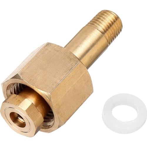 DIN 477/ W21.8 CO2 Carbon Dioxide Regulator Valve Inlet Nut Nipple with Washer Brass Nut Washer Set Accessories Tool Parts