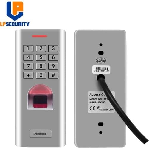 IP66 Waterproof door fingerprint / password access controller system with metal keypad for Gate Entrance