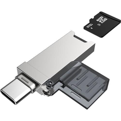 Ginsley Card Reader USB 3.0 SD/Micro SD TF OTG Smart Memory Card Adapter for Laptop USB 3.0 Type C Cardreader SD Card Reader