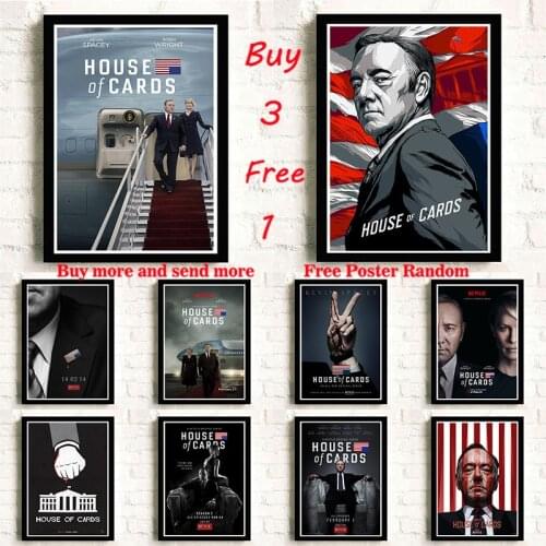 House of Cards Painting quality HD Reying Movie Home Decor Art Decor room living posters wall art Frameless