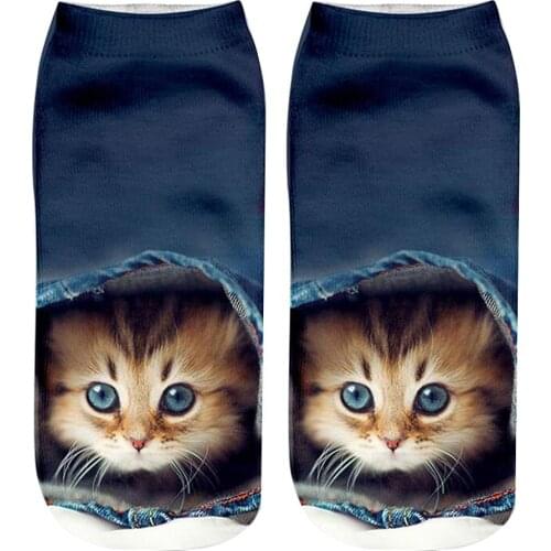 Hot Selling Fashion Cute Socks 3D Printing Women Socks Unisex Christmas Gift Socks Low Ankle Kids Funny Sock invisible socks