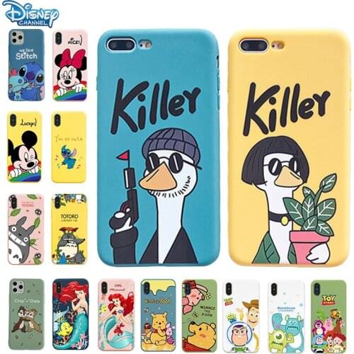 Cartoon Fashion Princess Mickey Soft TPU Phone Case for iPhone 11 Pro Max XR XS Max 7 8 Plus X Full Body Phone Back Cover