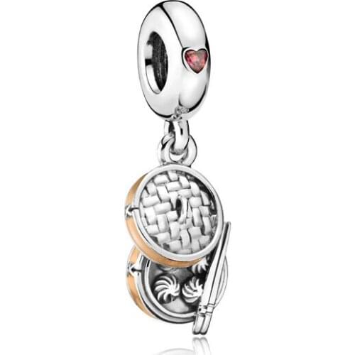 2019 New Original Alloy Bead Chinese Bao Dangle Charm Food Fit Bracelet Bangle Necklace DIY Women Jewelry