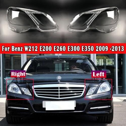 Car Front Head Light Auto Shell Headlight Lens For Mercedes-Benz W212 E200 E260 E300 E350 2009 ~2013 Headlamp Cover Replacement