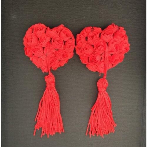 Sexy Pasties Stickers Women Lingerie Sequin Tassel Breast Bra Nipple Cover Nipple Stickers Breast Petal Pasties Covers Nipples