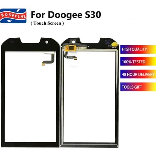 KOSPPLHZ 5.0" Mobile Touch Screen For Doogee S30 Touch Screen Digitizer Sensor Front Outer Glass Lens perfect repair parts