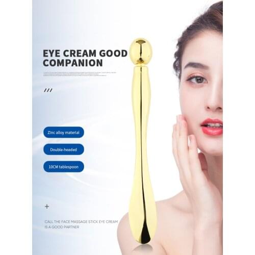 Alloy Metal Eye Cream Applicator Facial Mask Spoon Eye Cream Mixing Spatula Scoop Anti Wrinkle Eye Massager Sticks