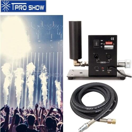 Co2 Jet Single Nozzle CO2 Cannon Mini Blaster Cold Smoke Column Effect Machine Dmx with Gas Hose for Club DJ Disco Light Show