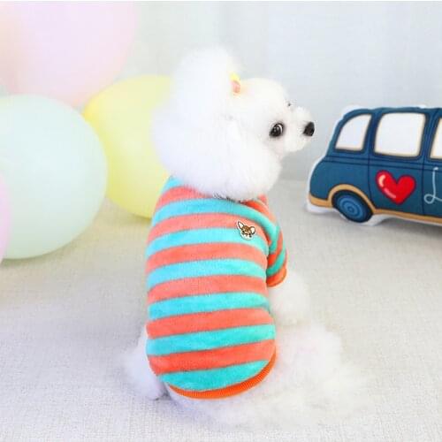 Pet Dog Rainbow Color Sweaters Warm Winter Clothes Dog Sweaters Dog Christmas Clothes Ropa De Perro Teddy Dachshund Chihuahua