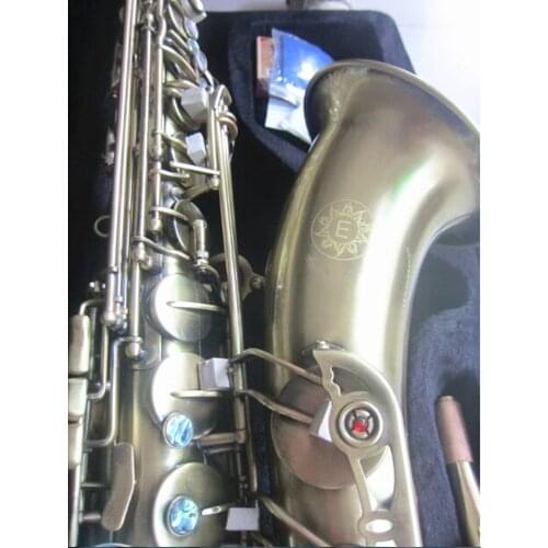 Tenor Saxophone Antique Copper Simulation Musical Instruments Professional Playing Tenor Sax Brass Mouthpiece With Case Free