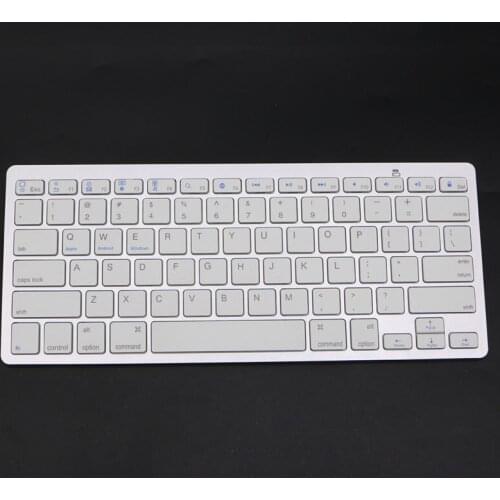 Fashion Ultra-Slim White General High Quality Bluetooth Wireless Keyboard For PC Laptop Tablet Smartphone Macbook iPad