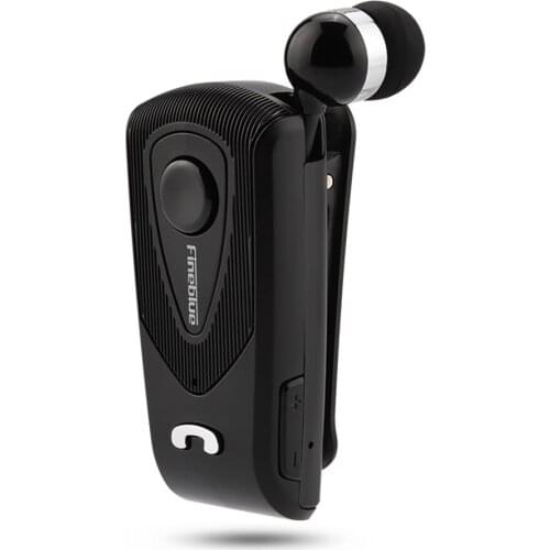 Retractable Wireless Bluetooth Earphones Handsfree Headset Stereo Headphone Clip Mic Phone Call Portable FineBlue F930