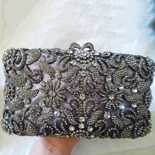 High Quality Crystal Rhinestone Evening Clutch Bags Designer Women’s Diamond Shoulder Handbags Lady Phone Bag Small Party Purse