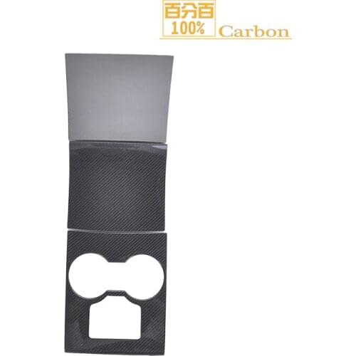 Real dry carbon fiber Glossy car central control panel protective patch for Tesla Model 3 2017-2020 Central control