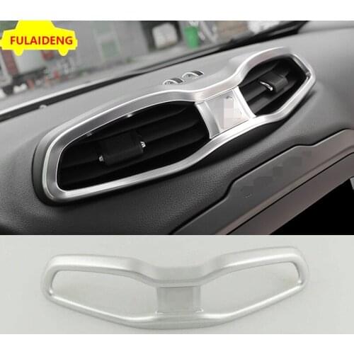 1PCS For Jeep Renegade 2015-2020 Interior ABS Chrome Center Air Vent Outlet Cover Trim Car Styling Accessories