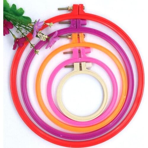 1pc Embroidered Wreath of Bamboo Cross-Stitch Tool Round Embroidery Frame Sewing Hoop Ring Home Decoration Craft Accessories