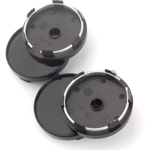 4pcs SUV Car Auto Black Wheel Center Cap Covers Rim Hole Hub Cap For 60mm Dia