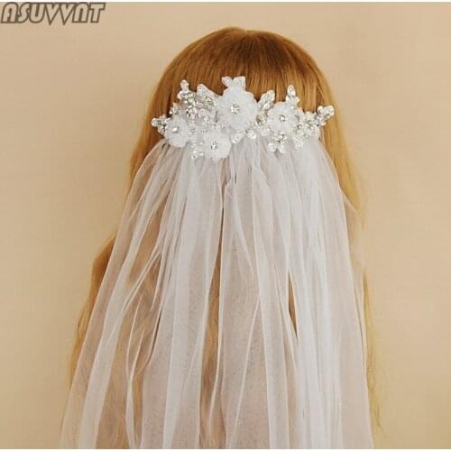 ASUVVNT Wedding Short Veils