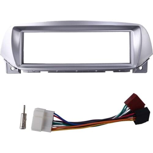 Car Radio Fascia Panel Frame CD DVD Dash Audio Cover Trim with ISO-DIN Adapter for SUZUKI Alto for NISSAN Pixo