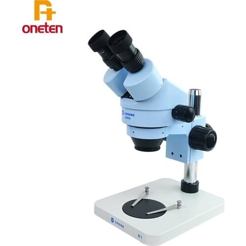 SUNSHINE Binocular Microscope SZM45-B1 HD continuous zoom 7-45 times LED light source phone repair tool