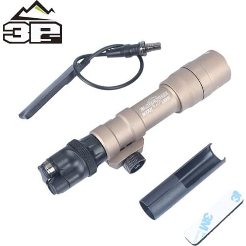 WADSN Tactical Flashlight M600DF with SL07 Scout Dual Switch Airsoft Torches Fit 20mm Picatiny Rail WD04019 Softair Weapon Light