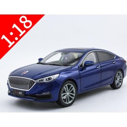 Diecast 1:18 Original Hongqi H5 Car Model Chinese Famous Brand Adult Collection Display, Gift for Boys, Static Toy Car