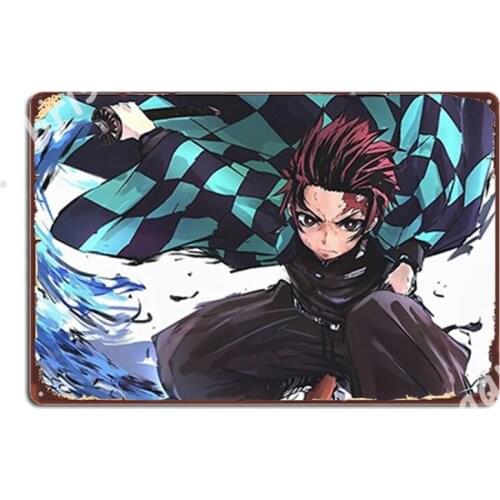 Kamado Tanjiro Metal Signs Club Bar Wall Decor Wall pub Designing Tin sign Posters