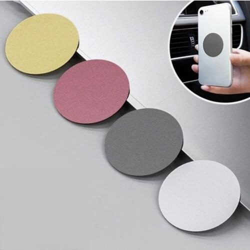1PCS 0.3mm Round /Square Metal Plate Sticker for Phone Magnetic Holder Bracket Double-sided Adhesive Magnetic Iron Sheet