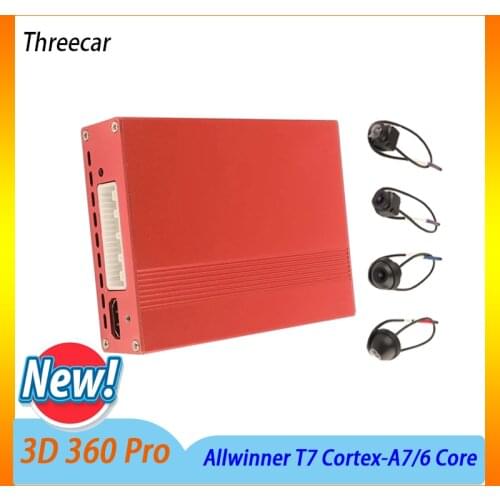 NEW T5 3D 360 PRO HD Camera Surround View System DVR Driving With Bird View Panorama System Nano Coating Anti-Fog & Rain-Proof