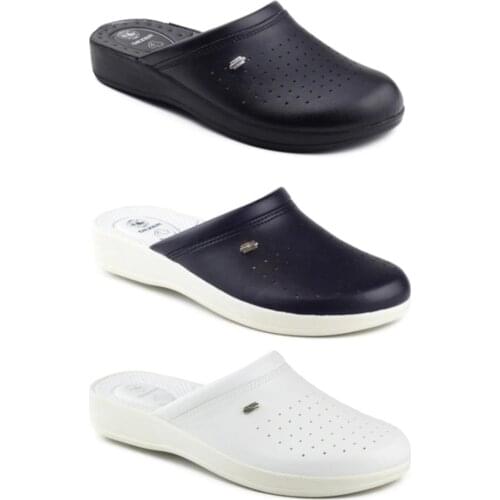 Orthapedic Men Slippers Bathroom Bedroom İndoor Comfortable Sabo Slippers Doctor Nurse Work 4 Point Heel Support Non-Slip Sole