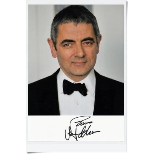 Signed Rowan Atkinson Mr. Bean autographed original photo 7 inches freeshipping 0820171