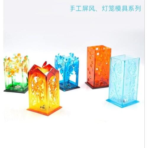 Transparent Silicone Mould Dried Flower Resin Decorative Craft DIY lantern Mold screen Type epoxy resin molds for jewelry