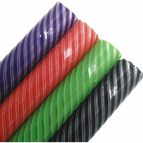 Stripes Printed Jelly Sheets Leather Transparent See Through TPU Printed Sheets For Bows Earrings DIY R037A