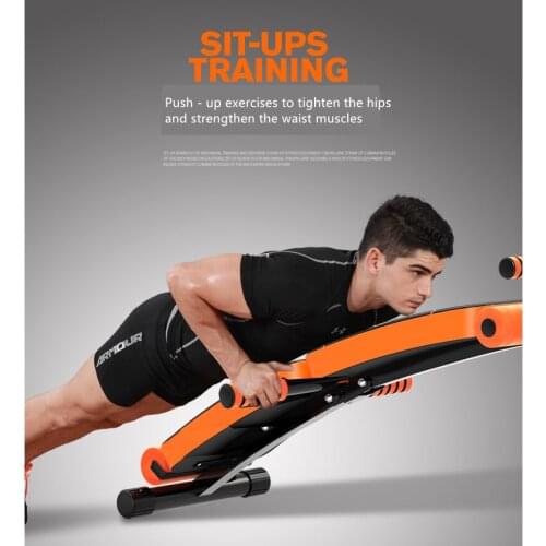 A073 Foldable Household Multi-functional Sit-up Board Dual-Dual Purpose Dumbbell Stool Auxiliary Sit-up Equipment Exercise Equip