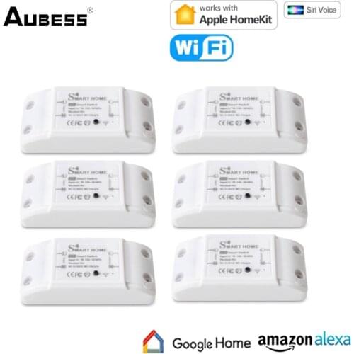 10A Wifi Smart Light Switch Moudle Universal Breaker Timer Voice Control Work With HomeKit Alexa Google Assistant DoHome APP