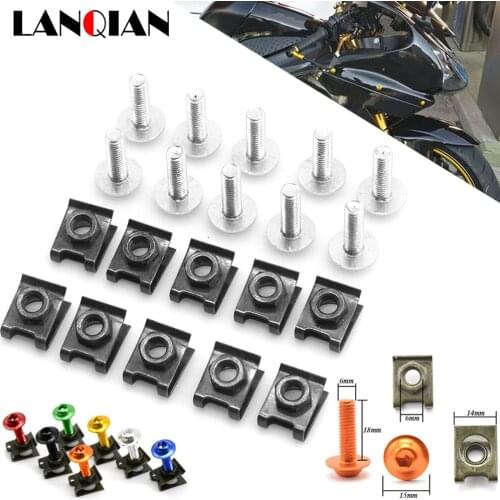 Motorcycle Fairing Screws Fastener Clips Body Spring Nut Bolts Kit For Ducati Scrambler cafe racer Desert Sled Scrambler 400