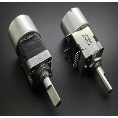 [VK] double one-row 8 pin motor potentiometer B50K-4 b50k handle 25MM half shaft switch