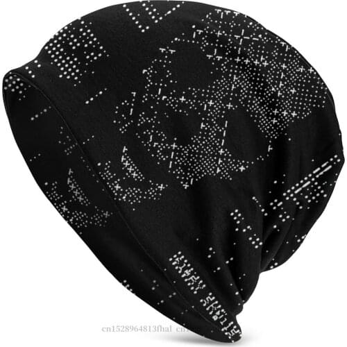 Knit Hat Skull In Code Fashion Beanie Caps For Men Women Watch Dog Legion DedSec Game Skullies Beanies Ski Caps Bonnet Hats
