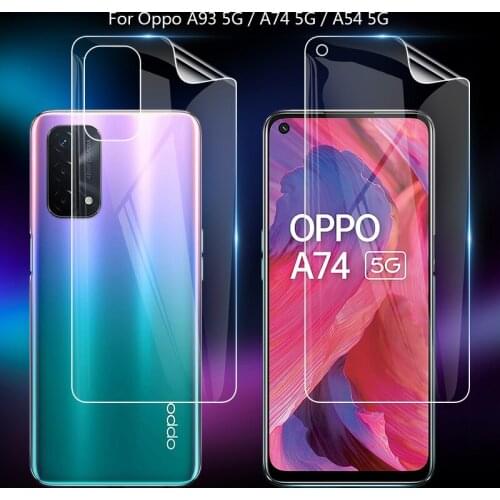 For Oppo A93 A74 A54 5G 6.5" Clear TPU / Matte Anti-Fingerprints Hydrogel Full Cover Soft Screen Protector Film (Not Glass)