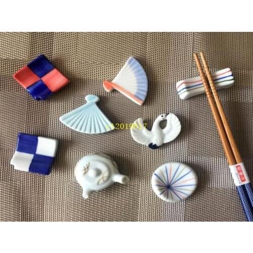 Japanese ceramic chopstick holder creative chopstick holder simple hotel restaurant chopstick holder