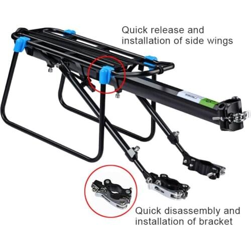 NEW Bike Bicycle Luggage Cargo Rack Bike Carrier Rack Quick Release Mountain Road Bicycle Rear Rack
