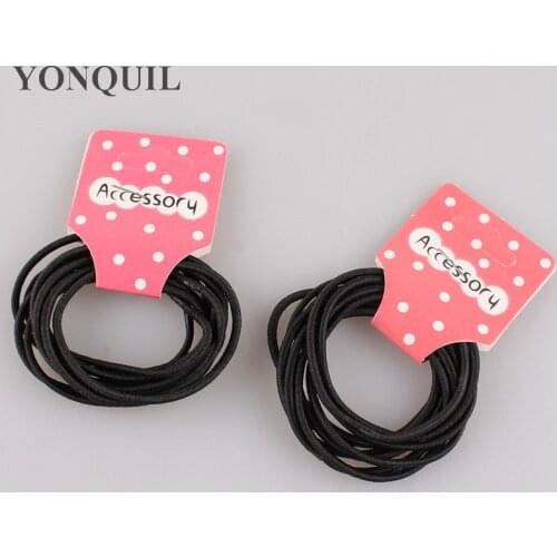 High Quality Black Elastic Hairbands For Girls Fashion Women Scrunchie Gum For Hair Accessories Elastic Hair Bands 100Pcs/Lot