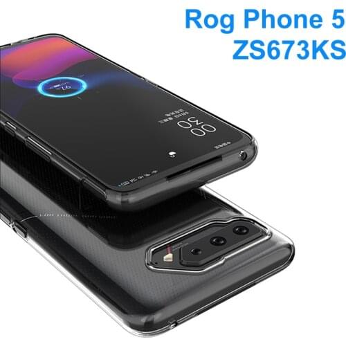 For ASUS ROG Phone 5 ZS673KS Cover Gel Funda Soft TPU Silicone Case Protective Telefone Shell ROG Phone 5 Ultimate Housing Etui
