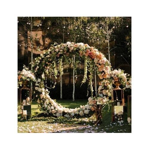 Simulation of Flower Art Silk Flower Wedding flower door Happy Door Round Full Flower Arch Opening Shop Celebration