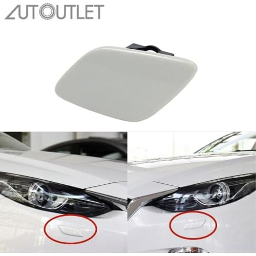 AUTOUTLET Front Bumper Headlamp Headlight Washer Spray Nozzle Cover Cap Left Right For BMW 2005-2010 3 Serie E92 E93 PRE LCI Car