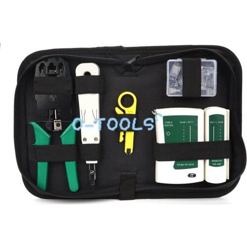 Network Tools Set LAN Cable Tester Wire stripper cutter Pliers Crimping Computer Repair Tool Kit Maintenance Bag