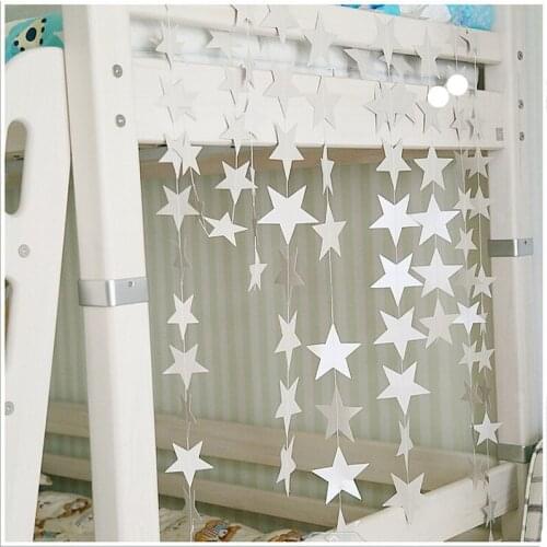 Wall Hangings Props Decoration Creative Star Card Paper Wedding Party Decoration Garland Handmade Children Room 415cm