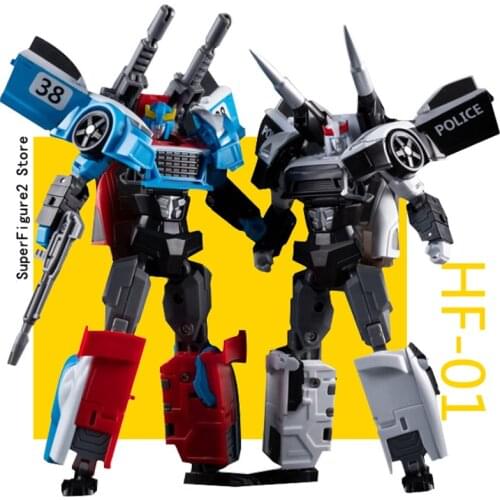 Transformation 2Pcs/Set TT HF01 HF-01 Smokescreen Prowl Red Speed White Patrol Suit Action Figure Robot Toys With Box