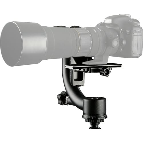 SK-GH02 Carbon fiber gimbal head Professional Heavy-duty for large telephoto lenses DSLR cameras 360 Degree Up To15KG